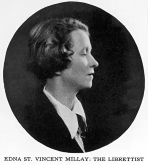 Edna St Vincent Millay American Poet Print