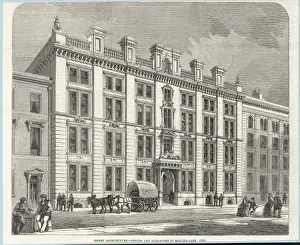 Mincing Lane Print: 19th Century London Office Building