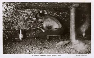 Miner at work within the Great Harwood Colliery Miner at work within the Great Harwood Colliery