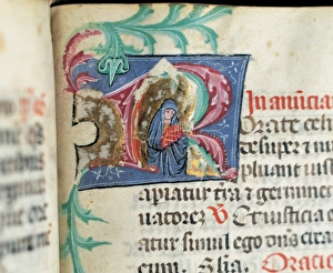 Miniature depicting the Virgin Mary with infant Jesus. Missa Miniature depicting the Virgin Mary with infant Jesus. Missa
