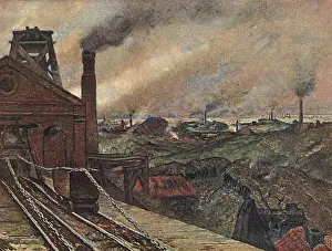Coal Industry History Prints: Mining Area / Germany