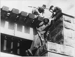 World War 2 Events Prints: Mining a Bridge
