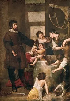 Baroque Oil Paintings Prints: The Miracle at the Well