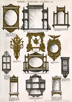 Mirrors, candelabra, etageres, Plate 199 Mirrors, candelabra, etageres, Plate 199