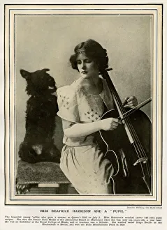 Miss Beatrice Harrison playing the Cello Miss Beatrice Harrison playing the Cello