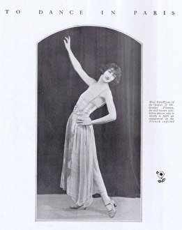 Miss Edsell, a pupil of Georges Fontana who will perform in Miss Edsell, a pupil of Georges Fontana who will perform in