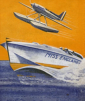 Miss England speedboat - world water speed record