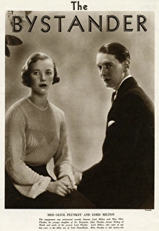 Miss Olive Plunket and Lord Milton by Madame Yevonde Miss Olive Plunket and Lord Milton by Madame Yevonde