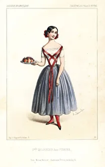 Mlle. Duverger in the title role of Fiorina, 1844 Mlle. Duverger in the title role of Fiorina, 1844