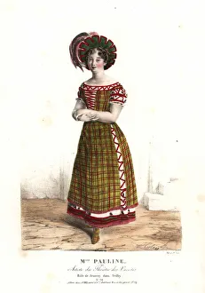 Mlle Pauline as Jeanny in the vaudeville piece Trilby, 1823 Mlle Pauline as Jeanny in the vaudeville piece Trilby, 1823