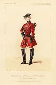 Mlle. Roussel as Martial in La Corde de Pendu, 1844 Mlle. Roussel as Martial in La Corde de Pendu, 1844