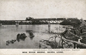 Moa River Railway Bridge, Sierra Leone, West Africa Moa River Railway Bridge, Sierra Leone, West Africa