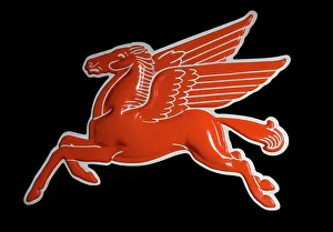 The Mobil Pegasus Logo - Perspex sign The Mobil Pegasus Logo - Perspex sign