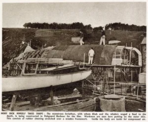 Moby Dick himself takes shape: The monstrous leviathan, with whom Ahab Moby Dick himself takes shape: The monstrous leviathan, with whom Ahab