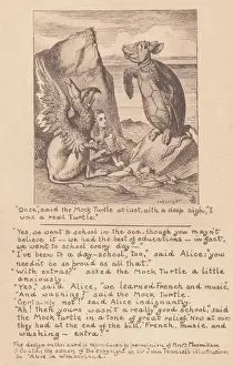 Mock Turtle Print from Wonderland Postcards, 1910
