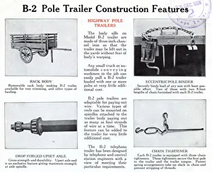 Model B-2 Pole Trailer Construction Features Model B-2 Pole Trailer Construction Features