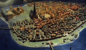 Model of the city of Stockholm in the late Middle Ages Model of the city of Stockholm in the late Middle Ages