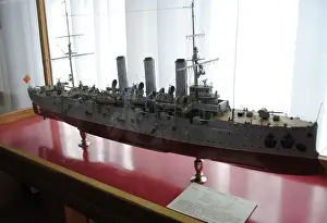 Print of Model Cruiser Aurora, Black Sea Fleet Museum