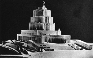 Model of the Palace of the Soviets, unbuilt design Model of the Palace of the Soviets, unbuilt design