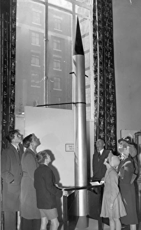 A model of the Skylark sounding rocket at the Science Museum A model of the Skylark sounding rocket at the Science Museum