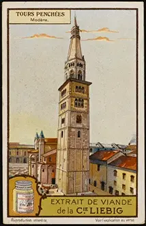 Famous Towers In The World Prints: Modena Leaning Tower