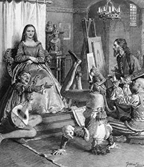 The Mona Lisa Smile by Fortunino Matania The Mona Lisa Smile by Fortunino Matania
