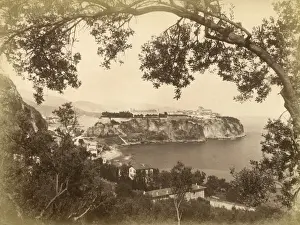 Monaco Palace General View Print circa 1900