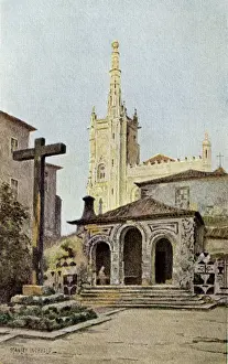 Portuguese Religious Buildings Prints: The Monastery of Bussaco