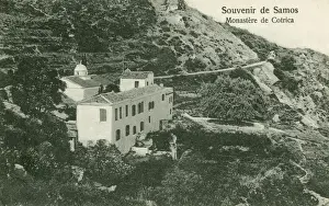 Ancient Greek Landmarks Prints: Monastery of Cotrica on Samos