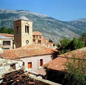 Byzantine Architecture Greece Prints: Monastery of Hosios Loukas