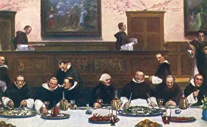 Monks at Dinner - Friday by Walter Dendy Sadler Monks at Dinner - Friday by Walter Dendy Sadler