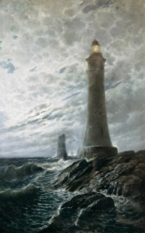MONLEON Y TORRES, Rafael (1835-1900). Lighthouse MONLEON Y TORRES, Rafael (1835-1900). Lighthouse