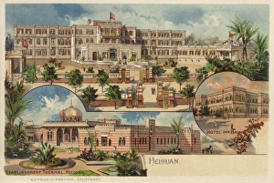 Montage of hotels and resorts in Helwan (Helouan), Egypt Montage of hotels and resorts in Helwan (Helouan), Egypt