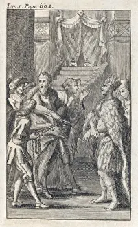 Mexican History Images Prints: Montezuma in Chains