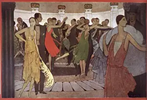 Montmartre Dancing Paris Print