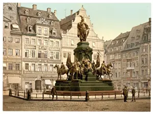 Leipzig Monument Prints: Monument of Victory, Leipsig (i. e. Leipzig), Saxony, German