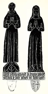 Monumental Brass Rubbing, John and Maud Pecock Monumental Brass Rubbing, John and Maud Pecock