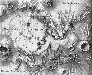 Space Phenomena Images Prints: MOON MAP