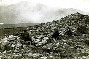 Moorish rebels taking cover, Spanish War in Morocco Moorish rebels taking cover, Spanish War in Morocco