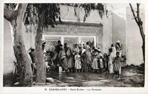 Casablanca Collection: Morocco - Casablanca - Derb-Sultan Quartier - The Fountain