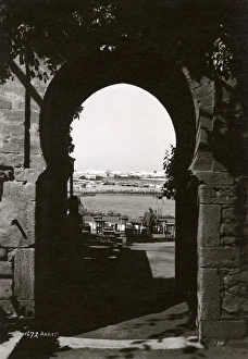 Morocco, North West Africa - Archway and terrace - Rabat Morocco, North West Africa - Archway and terrace - Rabat