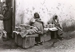 Morocco, North West Africa - Street Bread sellers Casablanca Morocco, North West Africa - Street Bread sellers Casablanca