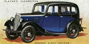 Morris Eight Popular Family Saloon Print 1936
