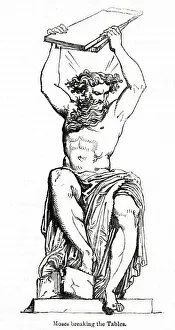 Moses breaking the Tablets, by Parmigianino Moses breaking the Tablets, by Parmigianino