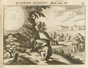 Moses and Burning Bush Print