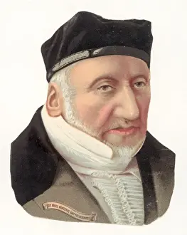 Jewish Heritage Art Prints: Moses Montefiore / Colour