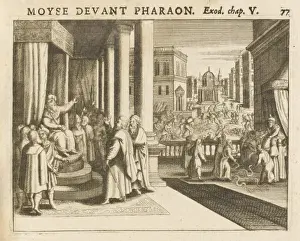 Historical Biblical Events Prints: Moses and Pharaoh