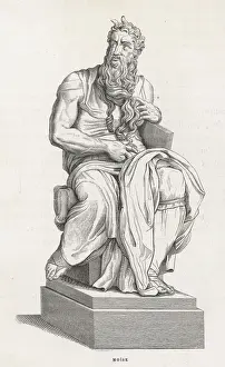 Moses Statue Print