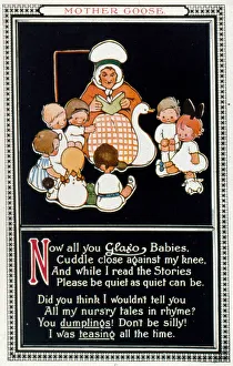 Mother Goose design, advertising Glaxo for children Mother Goose design, advertising Glaxo for children
