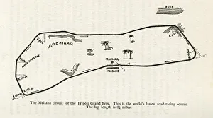 Motor racing track course for Tripoli Grand Prix Motor racing track course for Tripoli Grand Prix